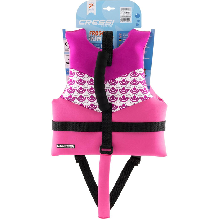 Жилет для плавання CRESSI Froggy Neoprene для дітей (Рожевий/Ліловий, M: 3-6 років)