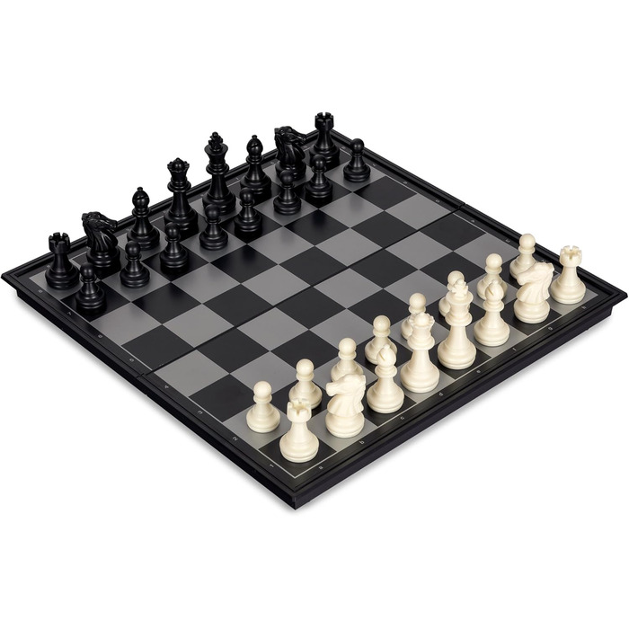 Набір для подорожей 2 в 1: шахи та шашки з магнітами - 31.8 см