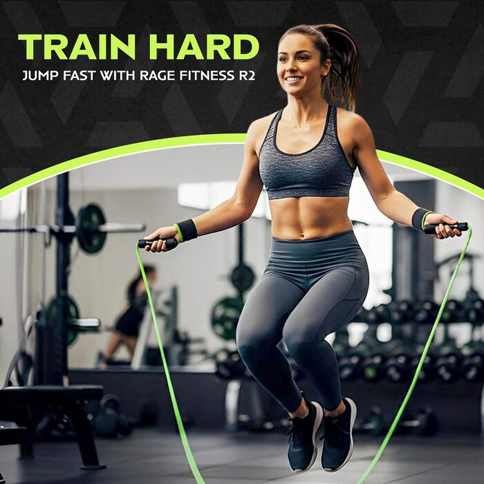 Тренувальний канат Rage Fitness R2 для кросфіту та функціональних тренувань, зелений