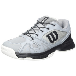 Тенісні кросівки Wilson RUSH PRO JR QL для дітей, універсальні, сірі, чорні, білі