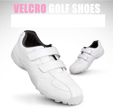 Жіночі гольф-туфлі PGM водонепроникні, без шипів, на липучці (39 EU, білі)