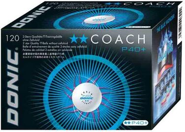 Тренувальні тенісні м'ячі DONIC Ball Coach P40+ 120 шт, помаранчеві