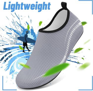 Чоботи для плавання та водного спорту: чоловічі та жіночі, неопренові, для пляжу, серфінгу, плавання. Легкі домашні тапочки для відпочинку (35 EU, сірий)