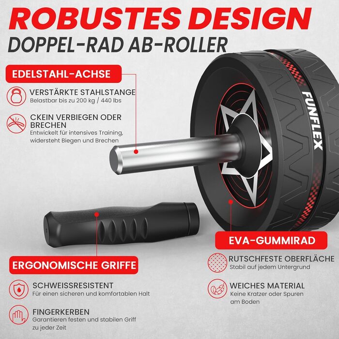 Набір для тренування пресу та всього тіла – 7 елементів, чорний | Домашній фітнес для чоловіків та жінок