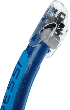 Набір для сноркелінгу Cressi Big Eyes EVO & Alpha Dry для дорослих, преміум-якість, зроблено в Італії, прозорий/синій