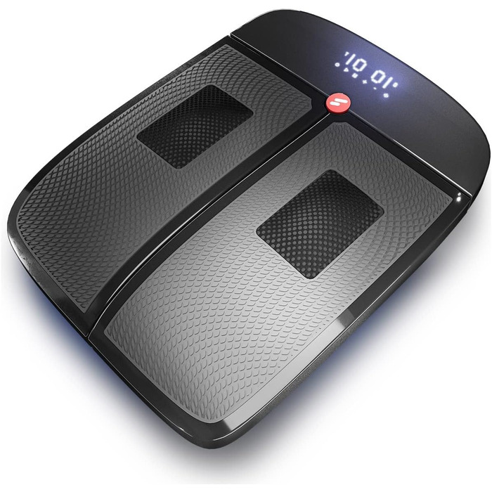 Вібраційна платформа Sportstech VX350 2-в-1 для масажу та фітнесу вдома | Масажер з підігрівом проти холоду в ногах | Рюттельплатта для спорту та швидкого схуднення | LED-дисплей, чорний