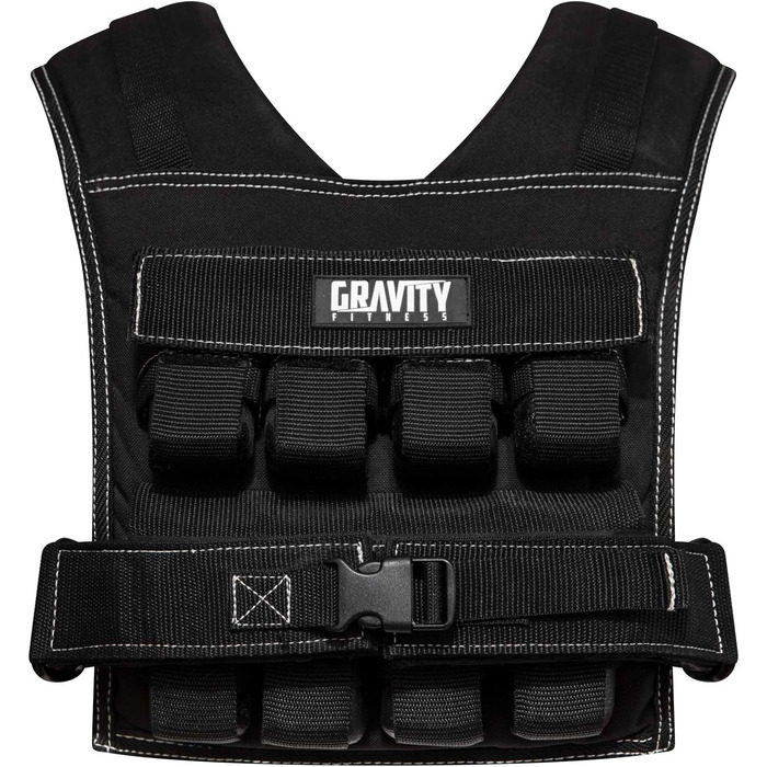 Обважнювальний жилет Gravity Fitness 15-20 кг, регульований, для калістеніки, кросфіту, силових тренувань, домашнього та комерційного використання