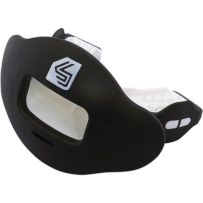 Захист для губ Shock Doctor Max Airflow 2.0, чорний/білий, універсальний (від 6 років)