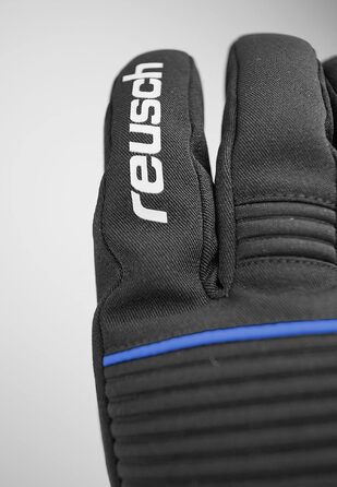 Зимові гірськолижні рукавички Reusch Crosby R-TEX XT водонепроникні та дихаючі, унісекс, чорно-сині, розмір 7.5