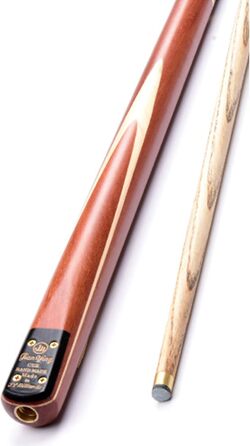 Снукерна кий HIOD, 145 см, 19 oz, з наконечниками 10 мм, ручної роботи