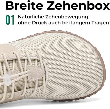 Кросівки SAGUARO Minimalist Barefoot: Зручні для міста, тренувань, подорожей (36-48 EU, Бежеві)