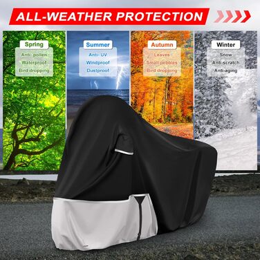 Водонепроникний чохол для мотоцикла Piaggio Vespa GTV GTS GT60/125/200/250/300 (з багажником) та без багажника, 420D Oxford, захист від дощу та сонця