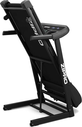 Бігова доріжка ZIPRO Pulse для дому, електрична, складана, з нахилом, швидкість 1-12 км/год, до 130 кг, 15 рівнів нахилу, амортизація, компактна, для дому