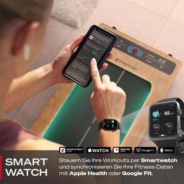 Біговий тренажер Sportstech для дому, Walking Pad, швидкість 1-8 км/год, тренажер під стіл, кут нахилу 11,5%, тихий, з підключенням до додатку, максимальне навантаження 120 кг, компактний, LCD дисплей, для дому та офісу, sWalk (sWalk LWD)