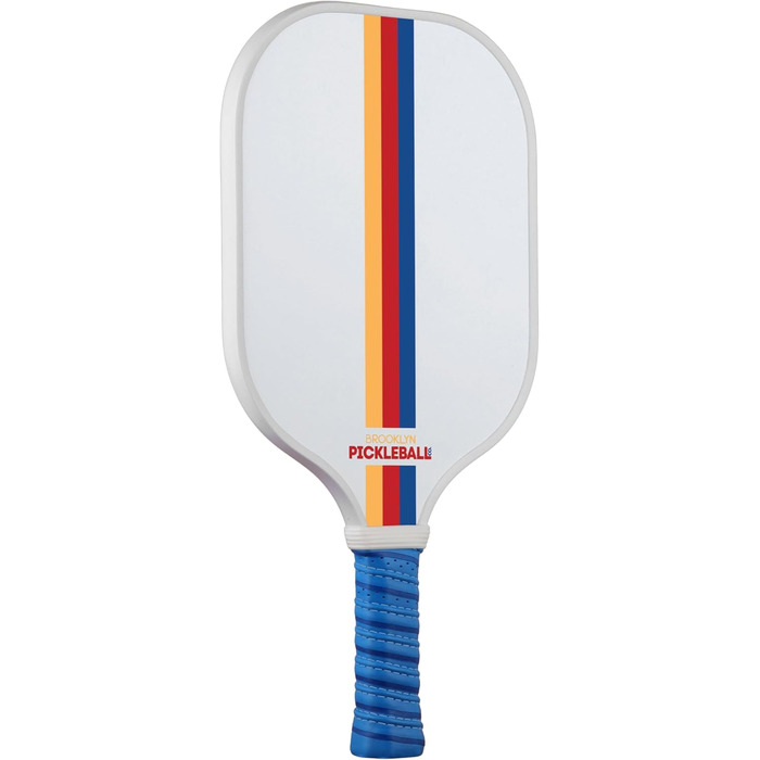Паддл для піклболу Brooklyn Pickleball Co. | Вуглецеве волокно | Вулик | Нековзний руків'я | Одиночний | Білий
