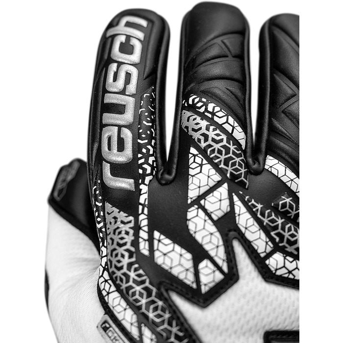 Воротарські рукавички Reusch Attrakt Gold NC 9 – біло-сріблясто-чорні (унісекс, дорослі)