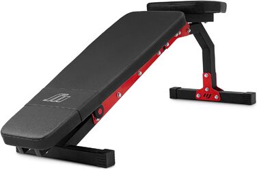 Регульована лавка для жиму Marbo Sport MH-L114 2.0, чорна, універсальна фітнес-лавка для тренувань, багатофункціональна, для дому та спортзалу