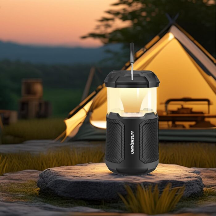 Портативна Bluetooth Колонка Universum BT 300 з LED-ліхтарем та Powerbank - 20W, SD-карта, AUX, 10000mAh, 2300 LUX, вологостійка