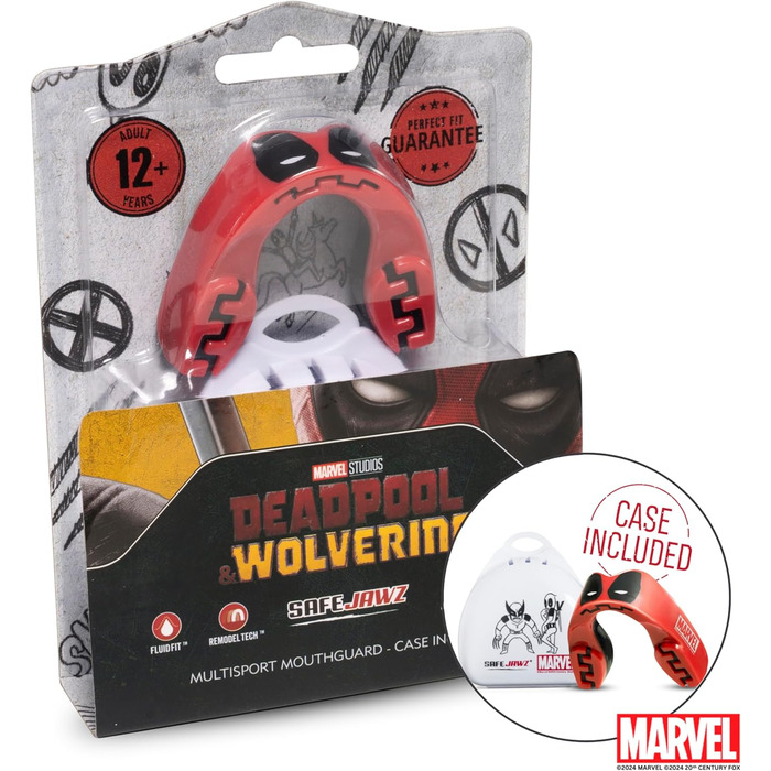 Захисна капа Deadpool Marvel для дорослих, спортивна, для єдиноборств, регбі, ММА, хокею, боксу, 12+ років
