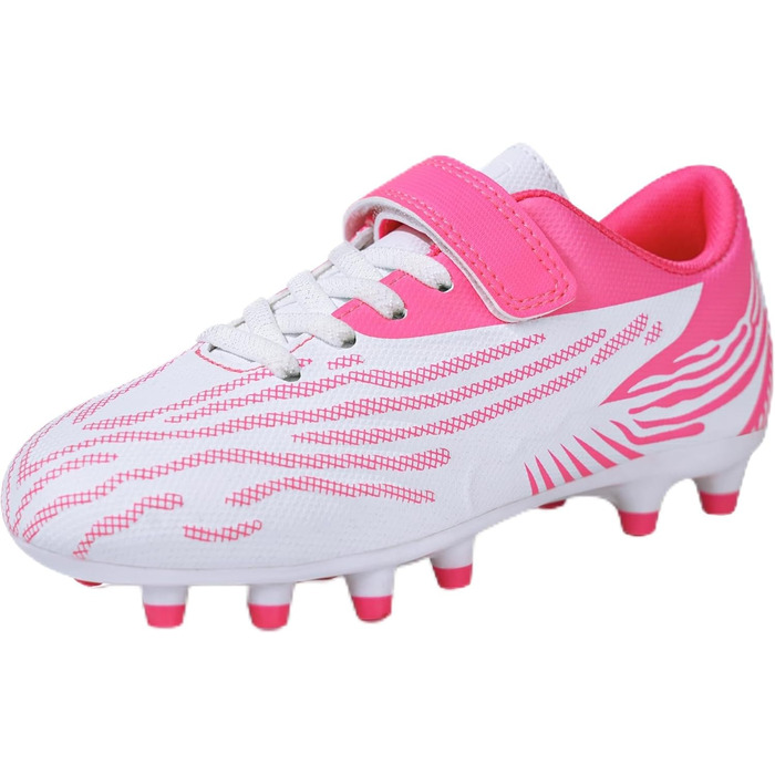 Дитячі футбольні бутси JABASIC для жорсткого поля, розмір 30 EU, білий/рожевий