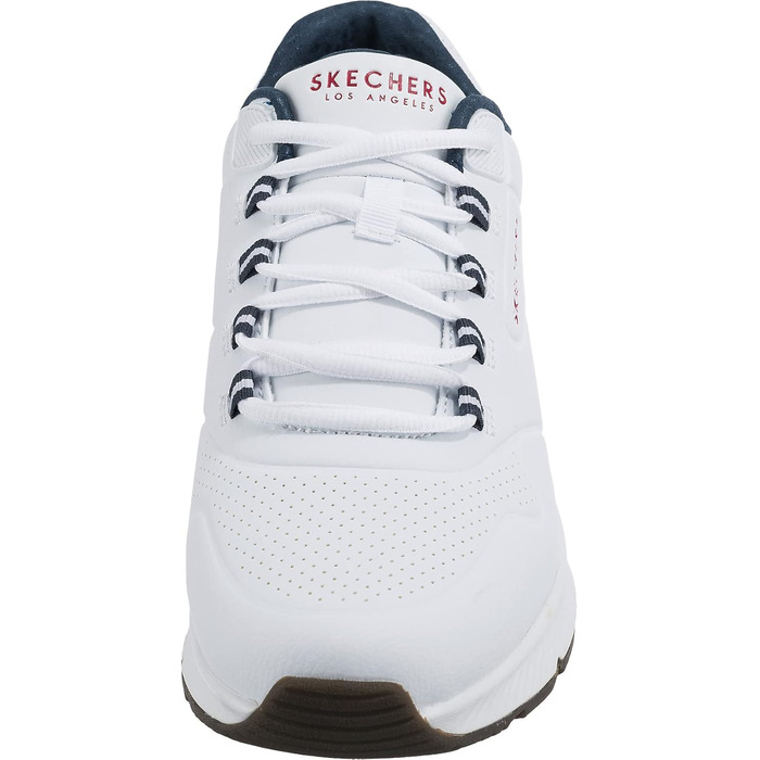 Скечерс 45 EU: білі кросівки з синтетичною окантовкою