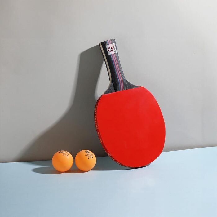DOMTEK М'ячики для пінг-понгу 3 зірки - 40+ професійні м'ячики для настільного тенісу ABS, 12 шт, ідеальні для гри в приміщенні та на вулиці (Помаранчеві)