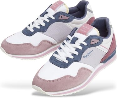 Шкіряні багатоколірні кросівки Pepe Jeans London Print, розмір 38 EU
