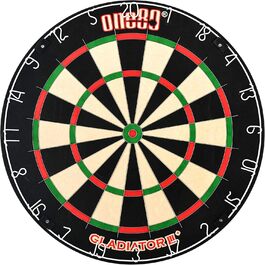 ONE80 Gladiator 3 Plus професійна дротяна дартс-дошка з натурального сизалю для турнірів, з системою кріплення Rotafix
