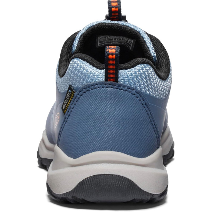 KEEN Wanduro Low - водонепроникні трекінгові черевики для дітей та дорослих (36 EU, Vintage Indigo Scarlet Ibis)