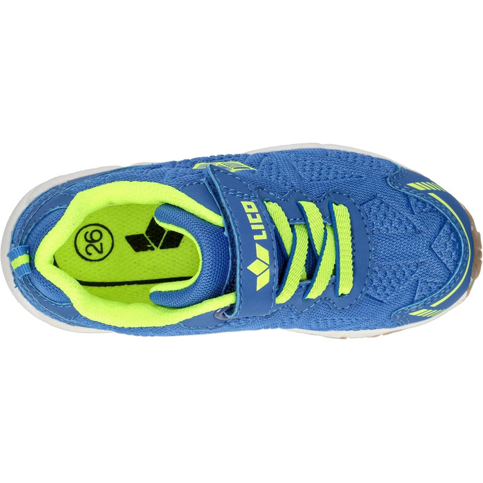 Дитячі кросівки Lico Flori VS блакитно-лимонного кольору, 36 EU (унісекс)