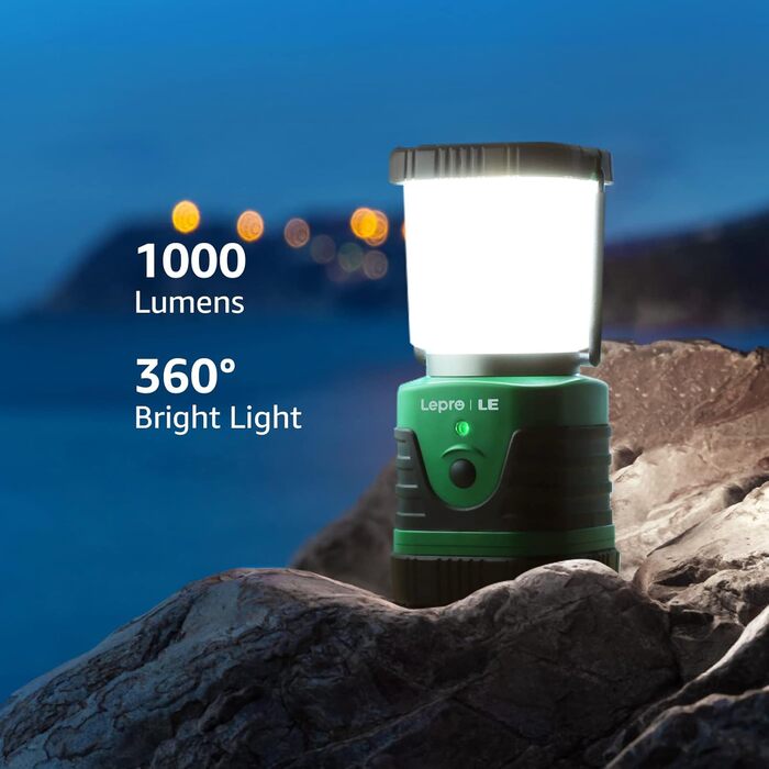 LED кемпінговий ліхтар: портативний, надяскравий, акумуляторний, з гачком та кріпленням, 4 режими яскравості, аварійне освітлення, для туризму, подорожей та надзвичайних ситуацій