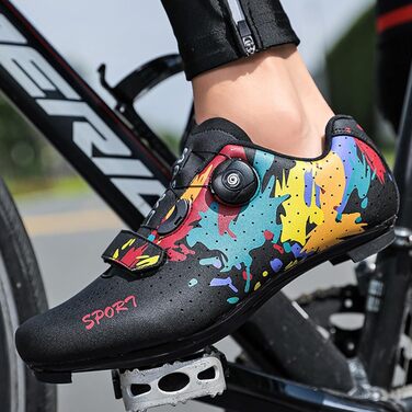 Велосипедні шкарпетки SDEQA для чоловіків та жінок, шосейні, сумісні з Peloton, Look, SPD, SPD-SL, Delta Lock, білі (45 EU, чорний)