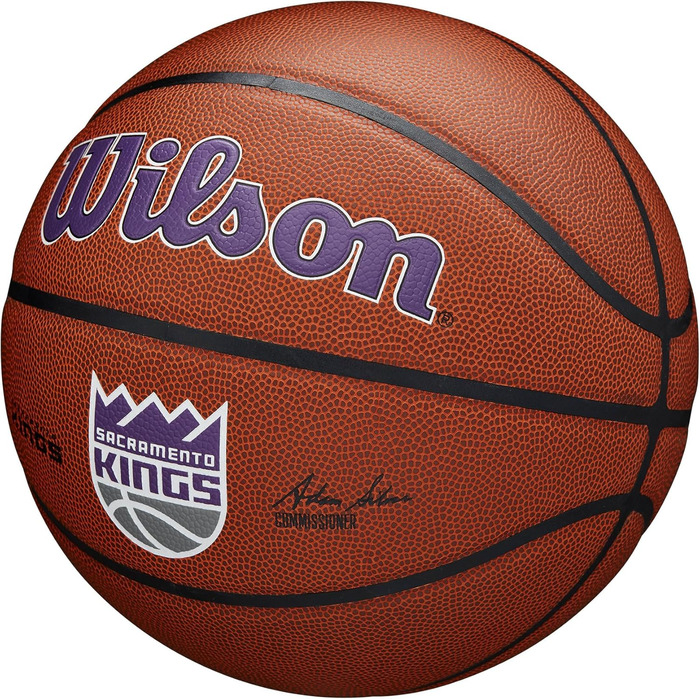 Баскетбольний м'яч Wilson NBA Team Alliance Sacramento Kings, розмір 7 (29.5''), офіційний