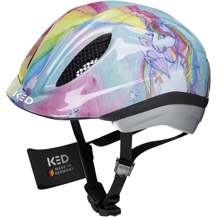 Дитячий велосипедний шолом KED Meggy II Originals 49-53 см, єдиноріг