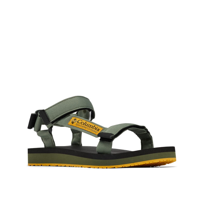 Columbia Breaksider Sandal: Чоловічі сандалі для активного відпочинку, 46 EU, зелений (Mosstone/Golden Yellow)