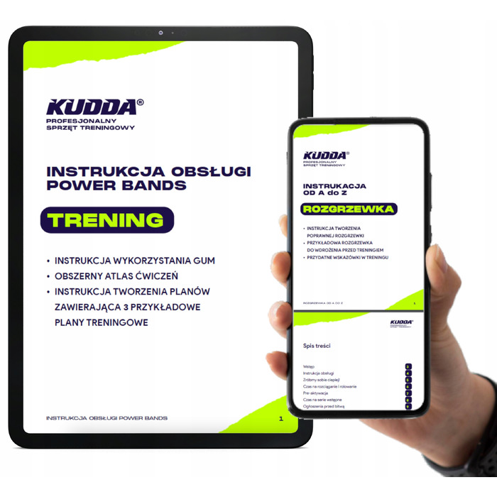 Набір фітнес-резинок Powerband Kudda (3 шт.), 2-30 кг