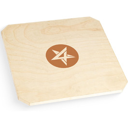 Yes4All Дерев'яний балансборд для дому: тренажер для рівноваги з регулюванням висоти (A0)