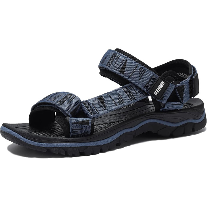 Чоловічі трекінгові сандалі SYKT для активного відпочинку та пляжу (чорно-синій, 40 EU)