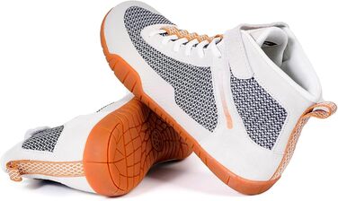 Черевики для боротьби, боксерські, фітнес, важкої атлетики та пауерліфтингу з плоскою підошвою (42 EU, Бежевий)