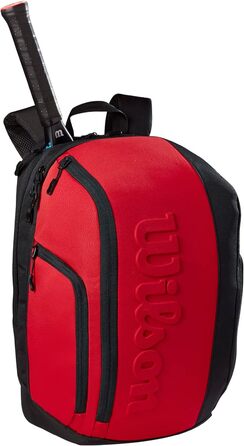 Рюкзак Wilson Super Tour Backpack Clash V2.0 для тенісних ракеток, унісекс, чорний/червоний, універсальний розмір