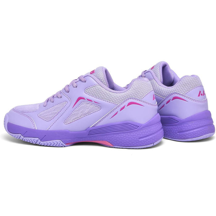 Жіночі тенісні кросівки P601, неслизькі, з амортизацією, стабілізуючі, дихаючі, біло-лілові (37.5 EU, лавандовий ліловий)