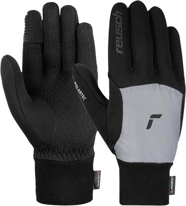 Універсальні спортивні рукавички Reusch Garhwal Hybrid Touch-TEC для чоловіків і жінок, сенсорні, для смартфона та планшета, сірі-чорні, розмір 10.5, для активного відпочинку