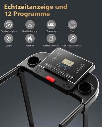 Біговий доріжка для дому Walking Pad - складаний електричний біговий доріжка зі столом для офісу. Тиха, компактна, 10 км/год, чорний.
