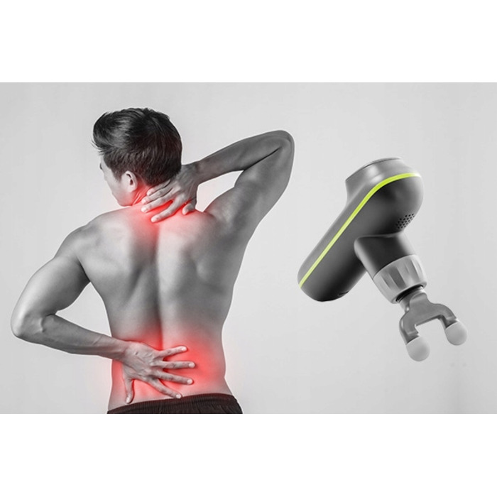 Перкусійний масажер для тіла та спини Spacetronik SPE-M10 (Massage Gun)