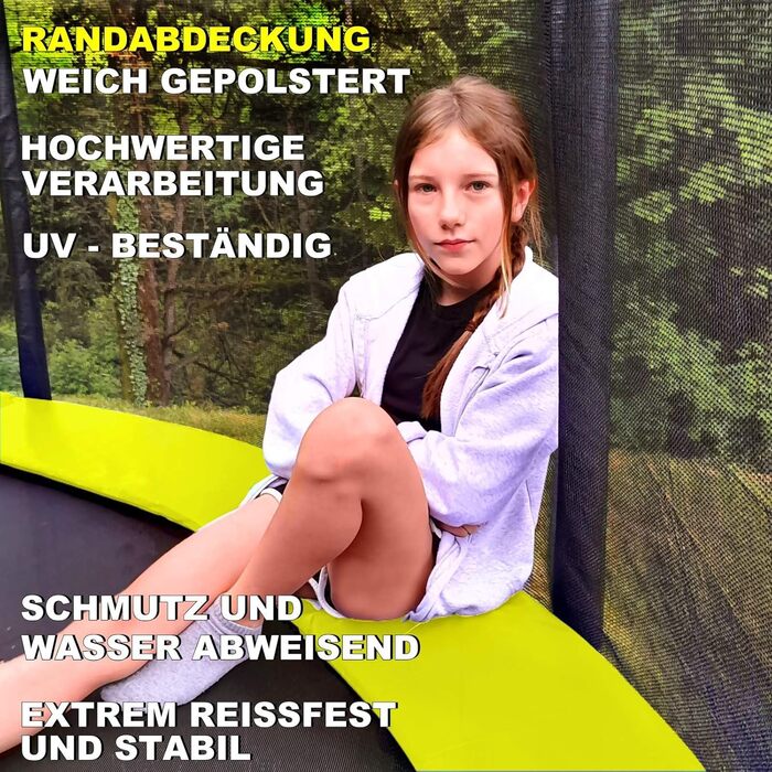 Трамплін для саду Outdoor FGOS Ø 366 см (жовто-чорний) - Комплект для дітей