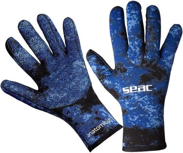 Рукавички Seac Unisex – дорослі, універсальний розмір, камуфляж зелений (L, камуфляж синій)