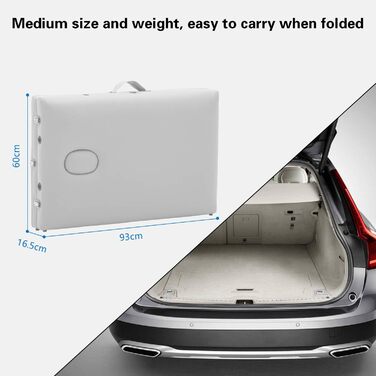 Крісло-масажер Mondeer Mobile, білий, 198x60x81 см