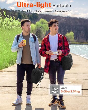 Розкладне ліжко Sportneer для кемпінгу та відпочинку на природі: легке, компактне, алюмінієве (190x70 см)