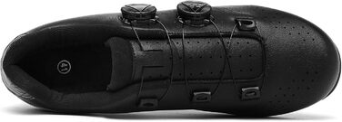 Велосипедні шкарпетки для їзди по дорозі та MTB, дихаючі, без шнурів, з ротаційним шнурувальним механізмом, білі (38 EU, чорний)