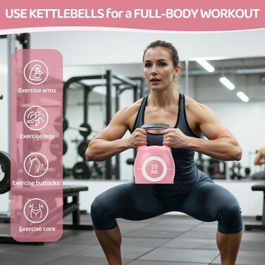 Регульована гриф-гантель 7-в-1 для домашнього спортзалу Kettlebell - набір гантелей для фітнесу вдома